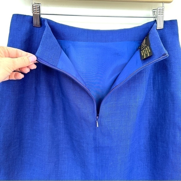 Classiques pencil skirt in ๐ฏ linen, flat front, fully lined, midi length - Picture 6 of 8